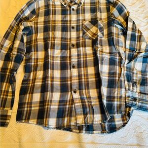 Rebels Blue and Yellow Plaid Casual Shirt